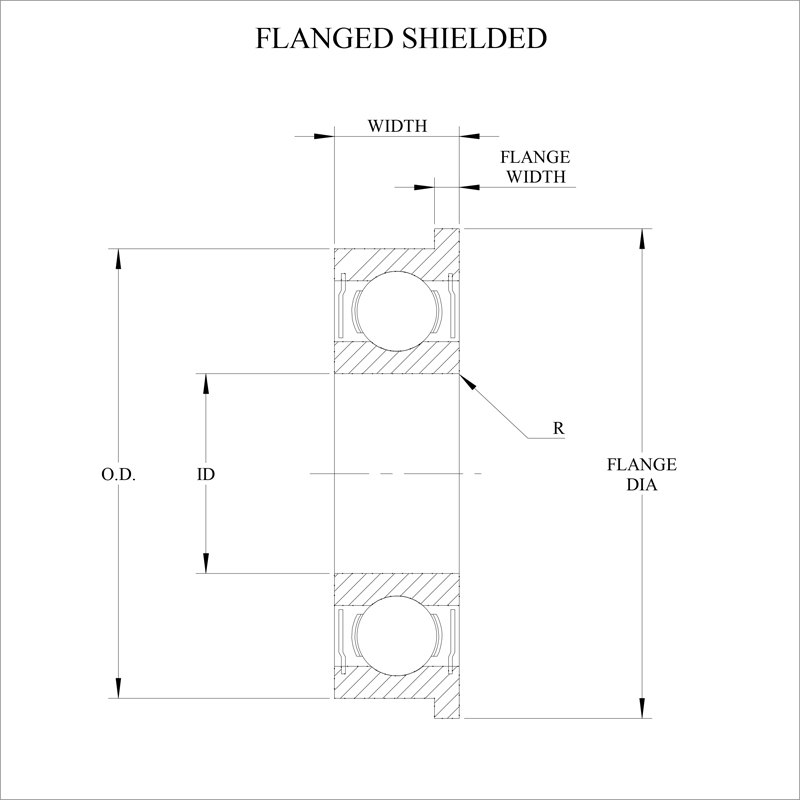 6 SFR8ZZ (flanged sealed) APT Bearing, Inc.